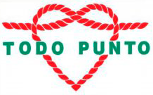 El logo de Todo Punto es un corazón hecho de cuerda.