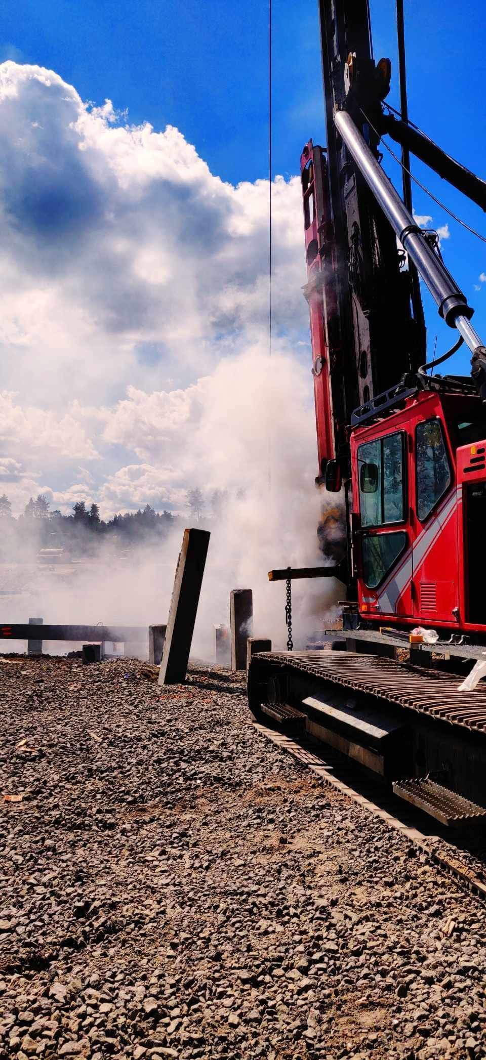 Pohjavahvistaminen, Junttapojat Oy, Pyhtää