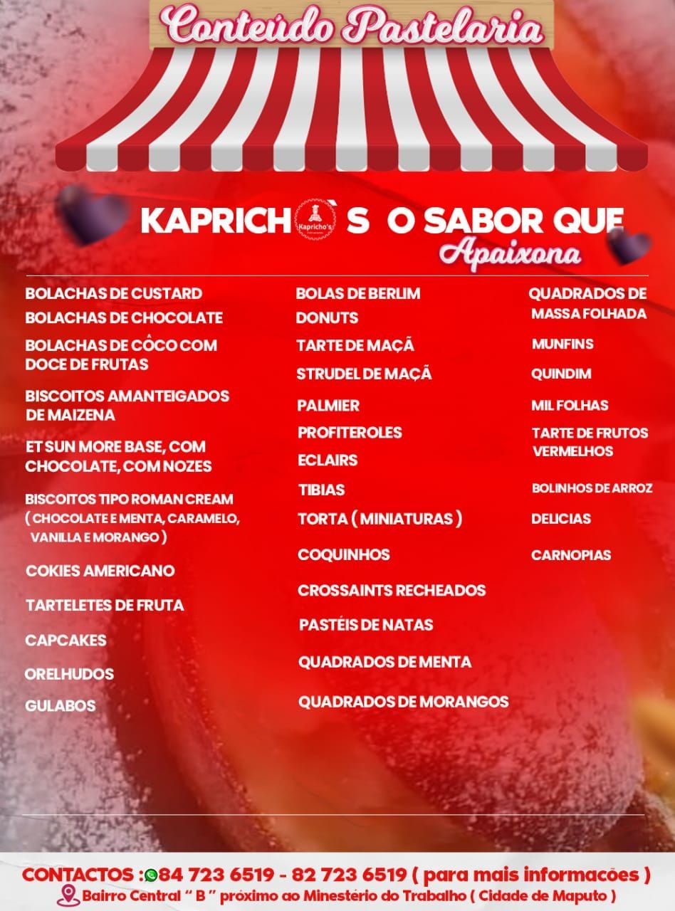 An advertisement for kaprich 's o sabor que