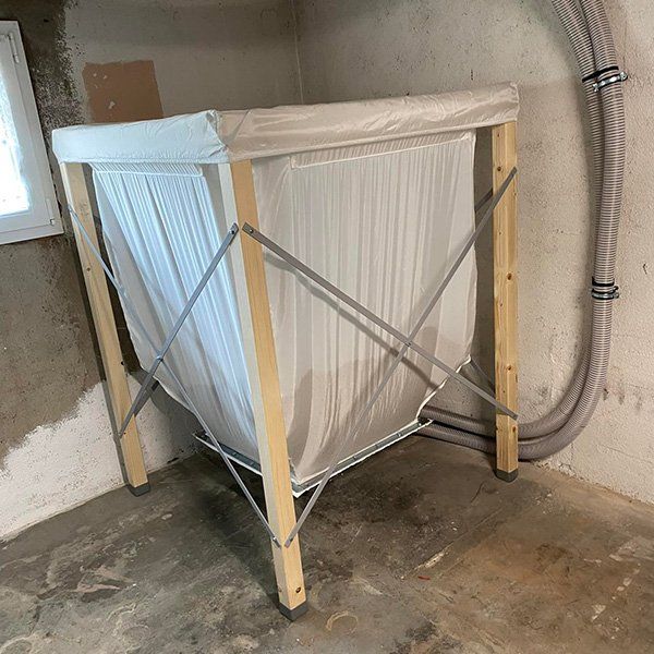 bac à granules pour le chauffage