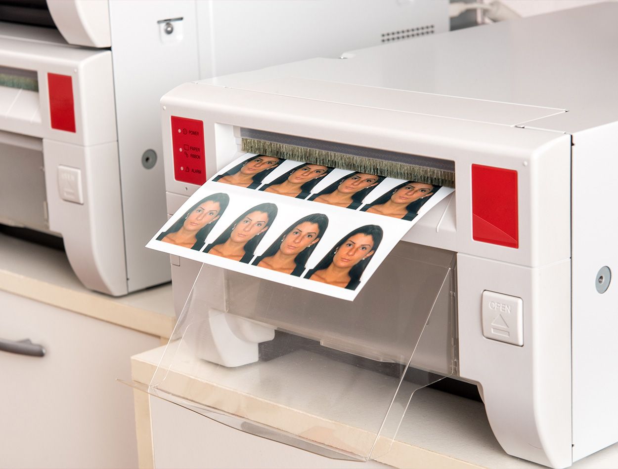 Impression de photos d'identité 