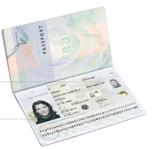Passeport détouré