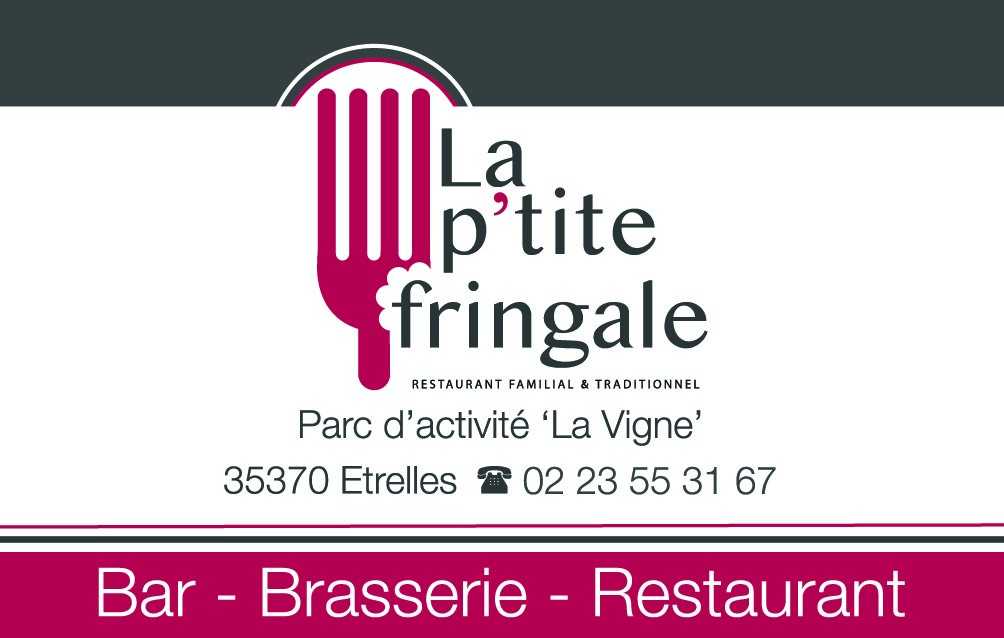 Carte de visite du Restaurant La P'tite Fringale à Étrelles (35)