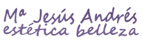 Purple text: "Ma Jes&uacute;s Andr&eacute;s est&eacute;tica belleza".