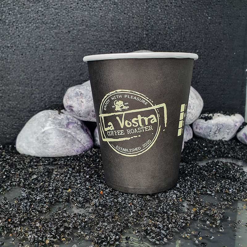 LA VOSTRA μονότοιχο μαύρο MAT 8oz