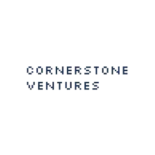 Se muestra un logotipo de Cornerstone Ventures sobre un fondo blanco.