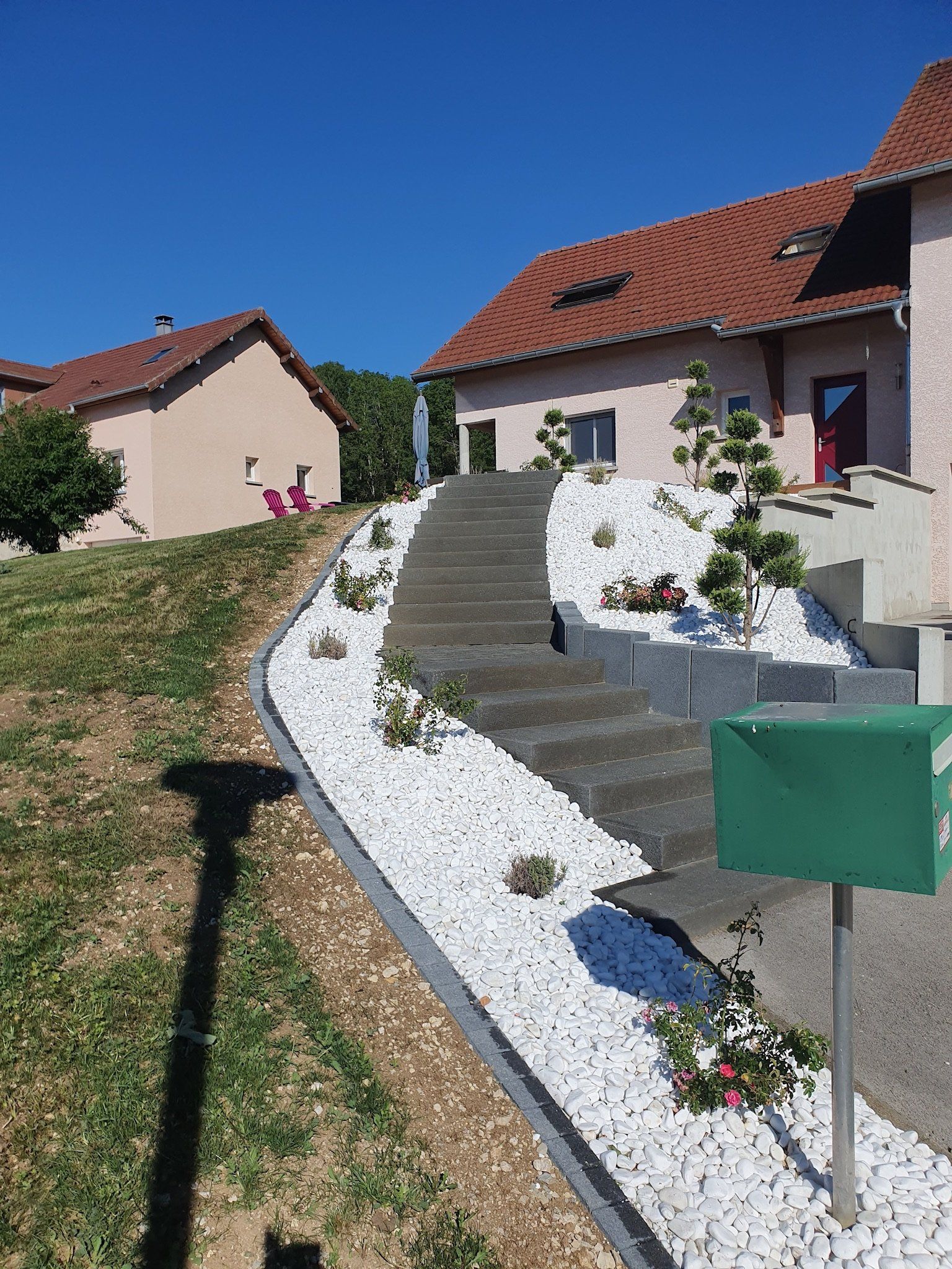 Décoration végétale d'allée