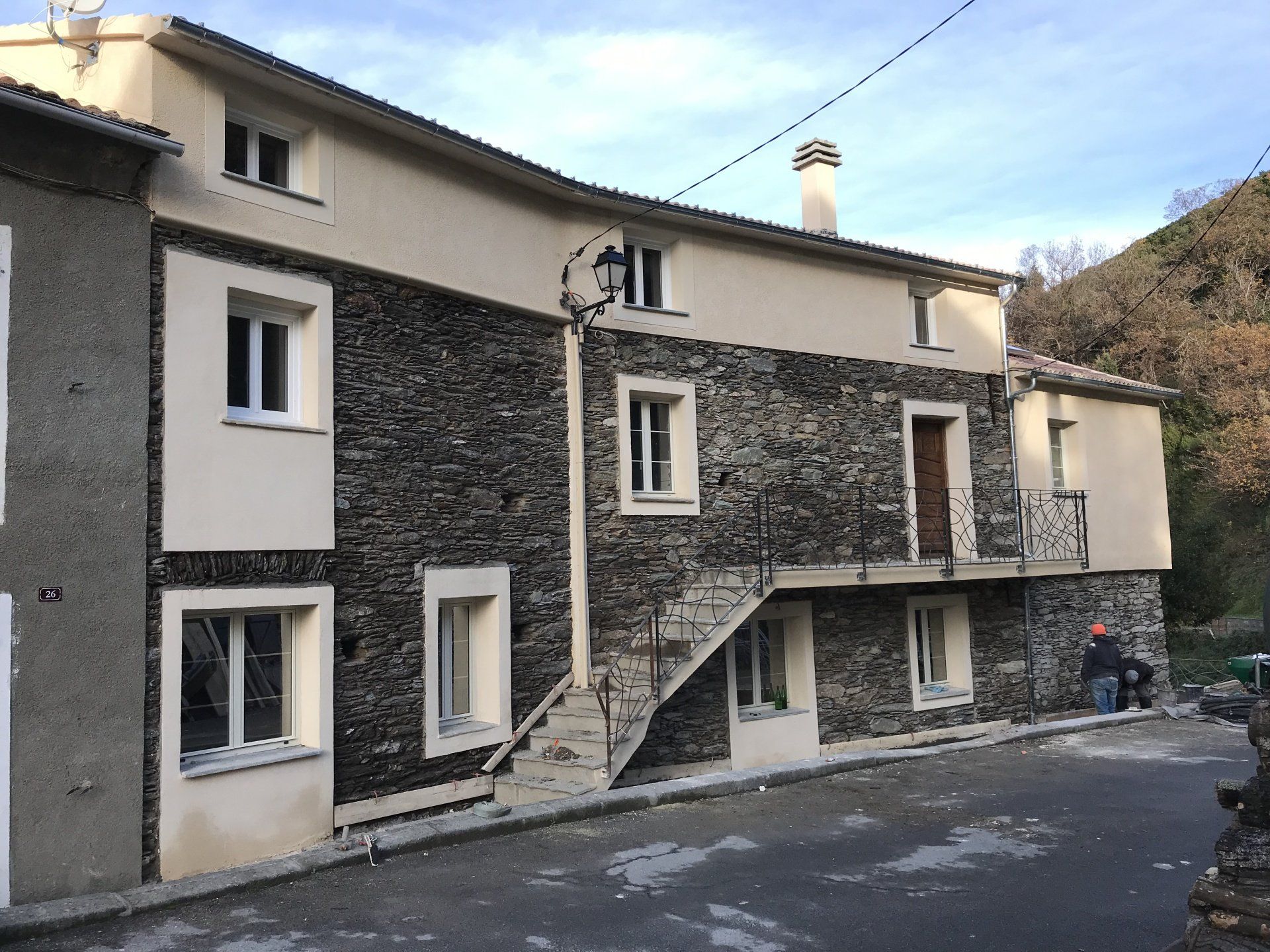 Réfection de mur extérieur