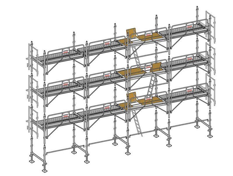 Plan 3D échafaudage