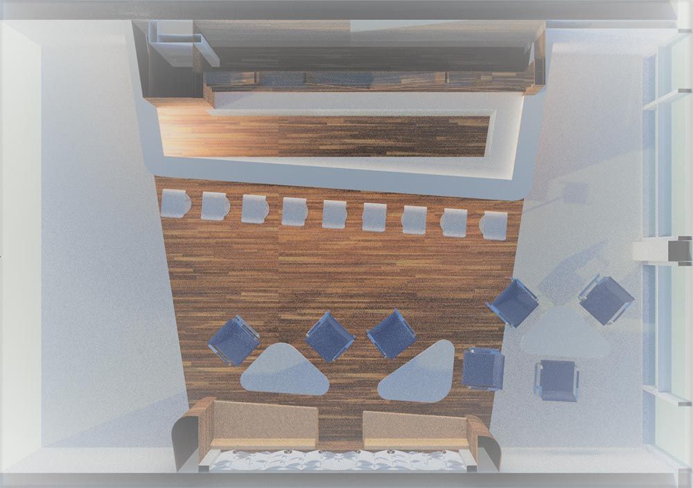 Hendlmeier Objektdesign Planung | Bar Ansicht von oben