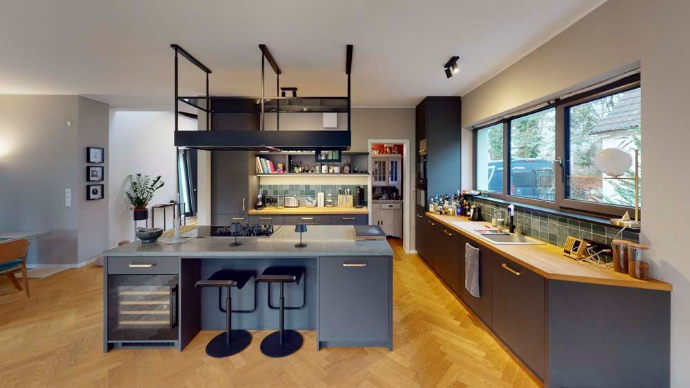 Hendlmeier Objektdesign Küchen | Wohnküche mit Kochinsel