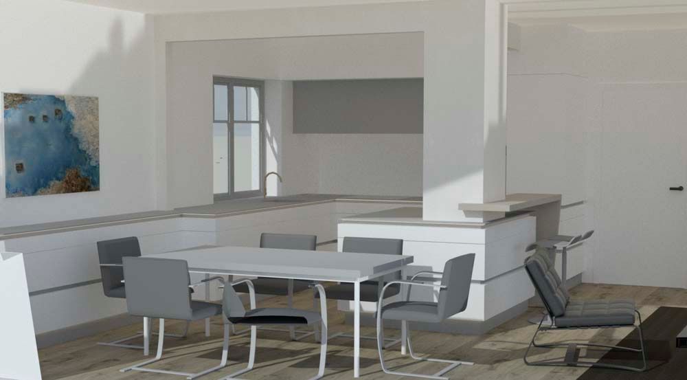 Hendlmeier Objektdesign Planung | Esstisch im Küchenbereich