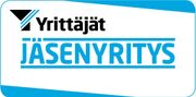 Suorakaiteen muotoinen logo, jossa on suomenkieliset tekstit 