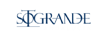 Se muestra un logotipo de Sogrande sobre un fondo blanco.