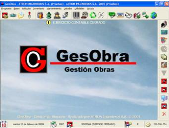 Una pantalla de computadora con la palabra gesobra en ella