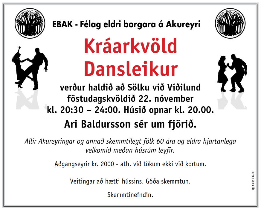 Kráarkvöld - Dansleikur