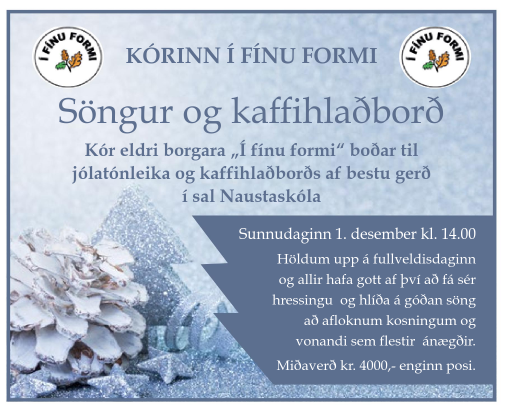Söngur og kaffihlaðborð