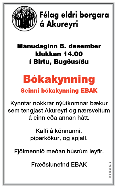 Seinni Bókakynning