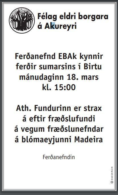 Ferðir sumarsins 2024