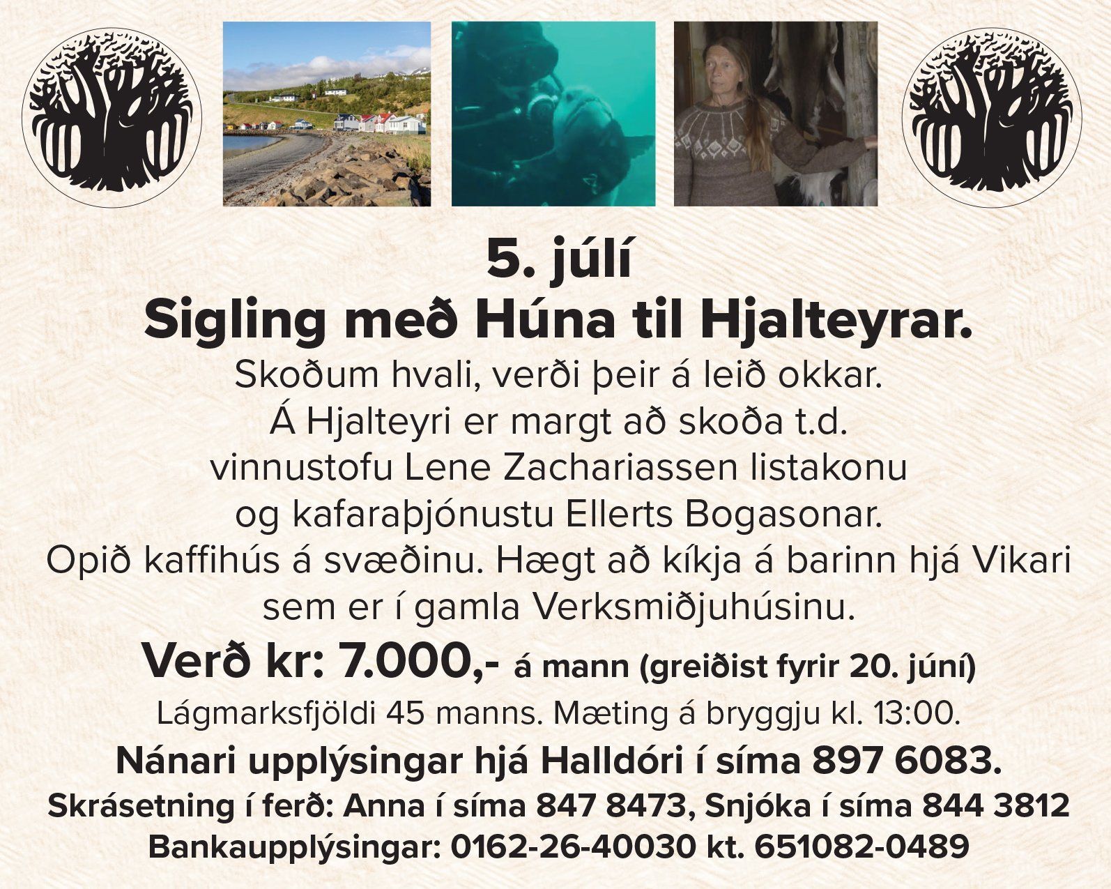 Frá ferðanefnd.