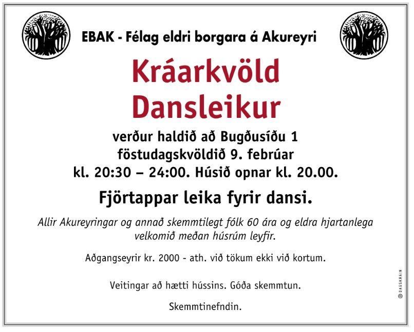 Kráarkvöld - Dansleikur