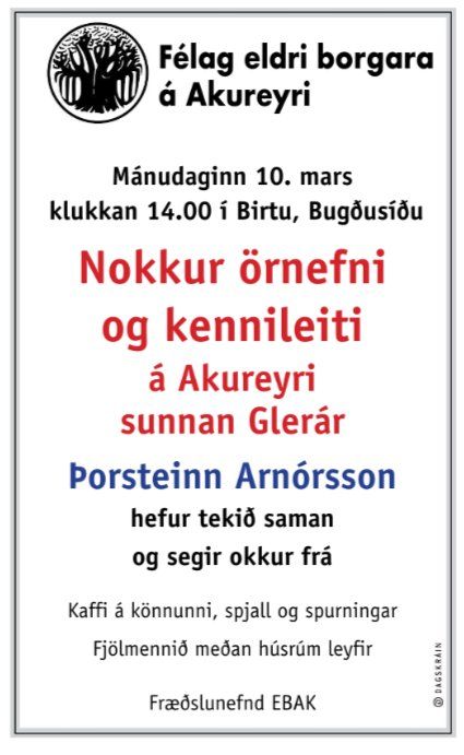 Örnefni á Akureyri
