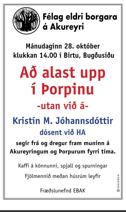 Að alast upp í þorpinu