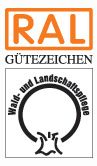 Ein RAL-Logo mit einem Kreis in der Mitte.