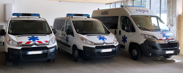 Trois ambulances