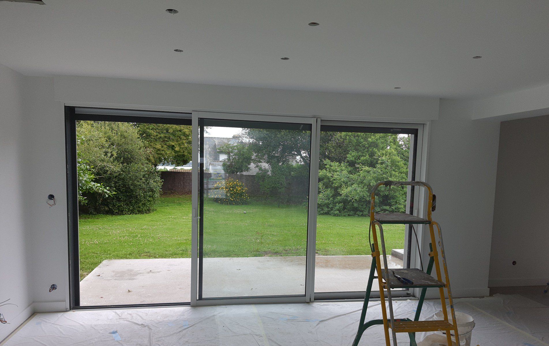 Travaux de peinture dans un appartement