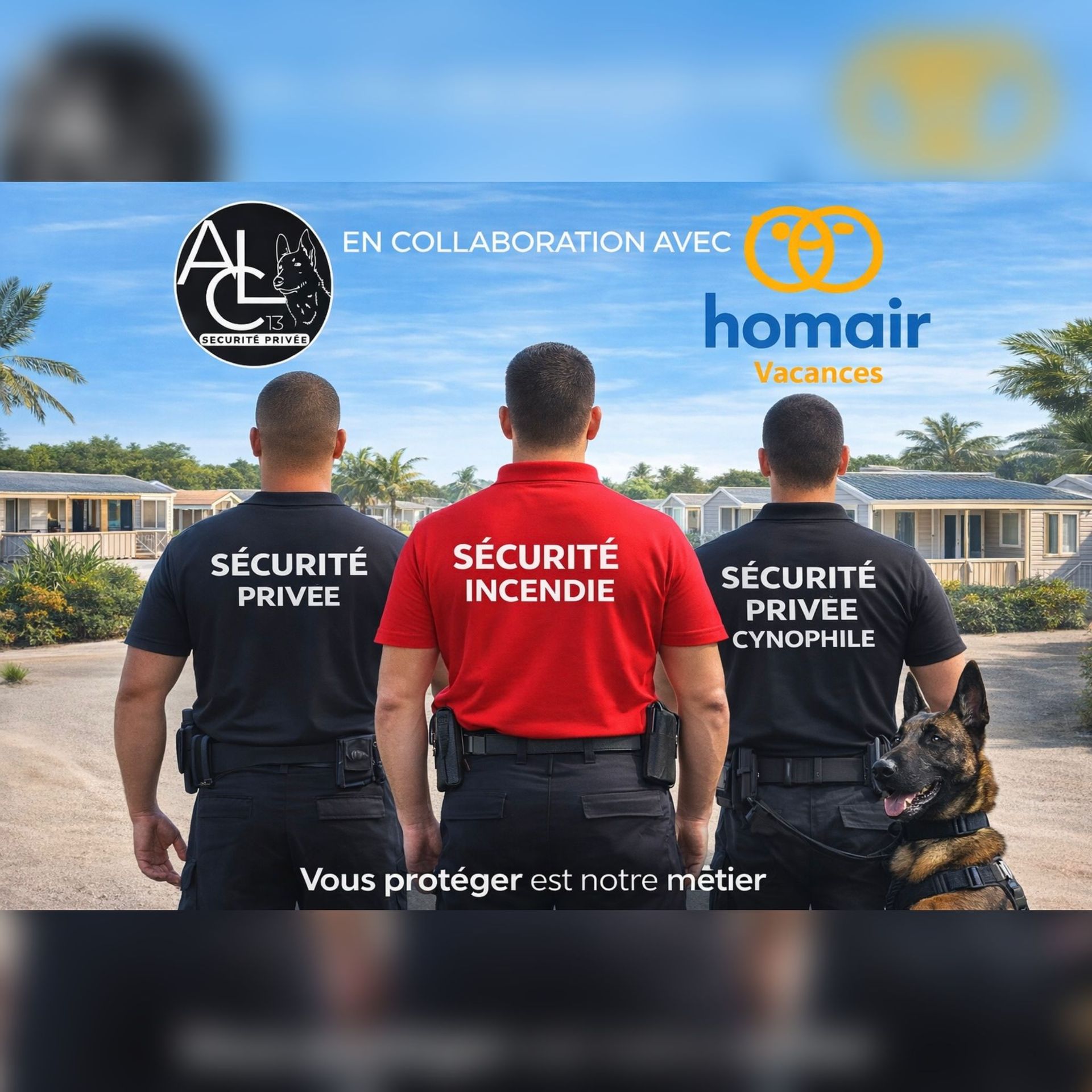 Agents incendie avec un humoriste