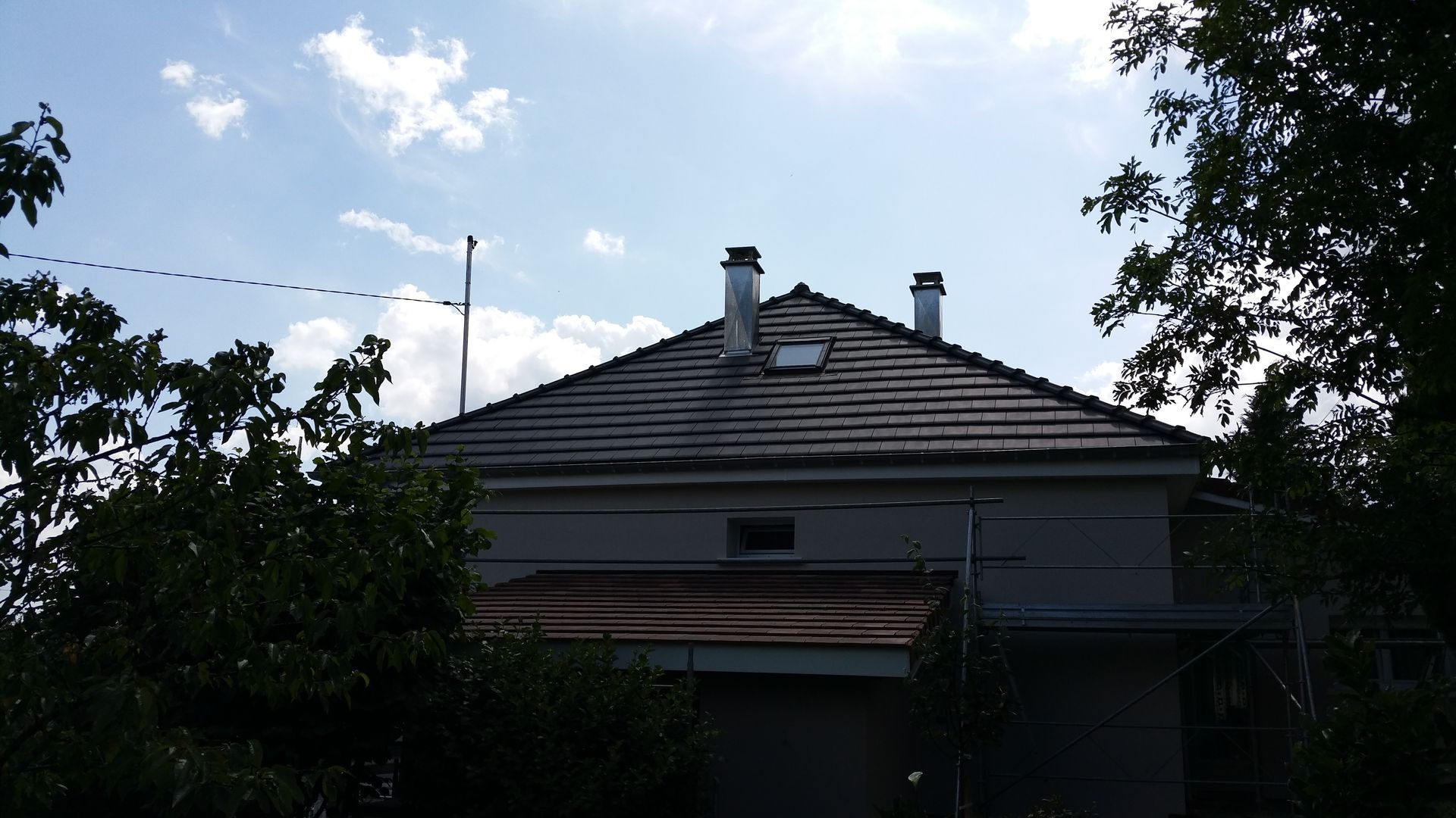 Toiture carrée en ardoise 2