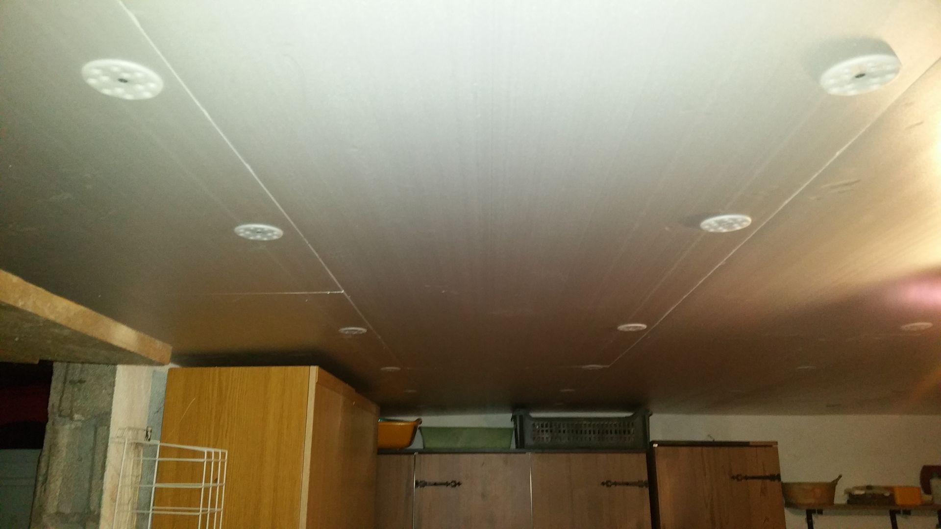 Plancher bas avec isolation terminée