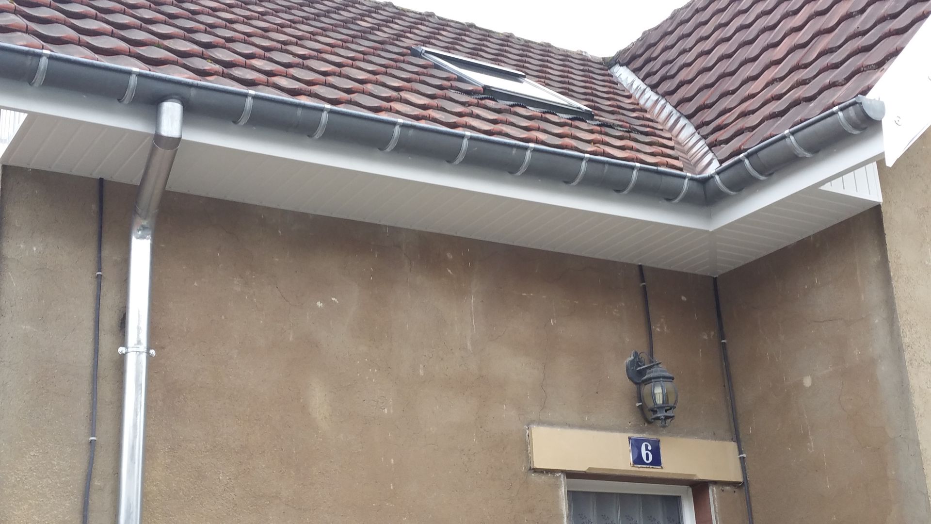 Angle d'une gouttière