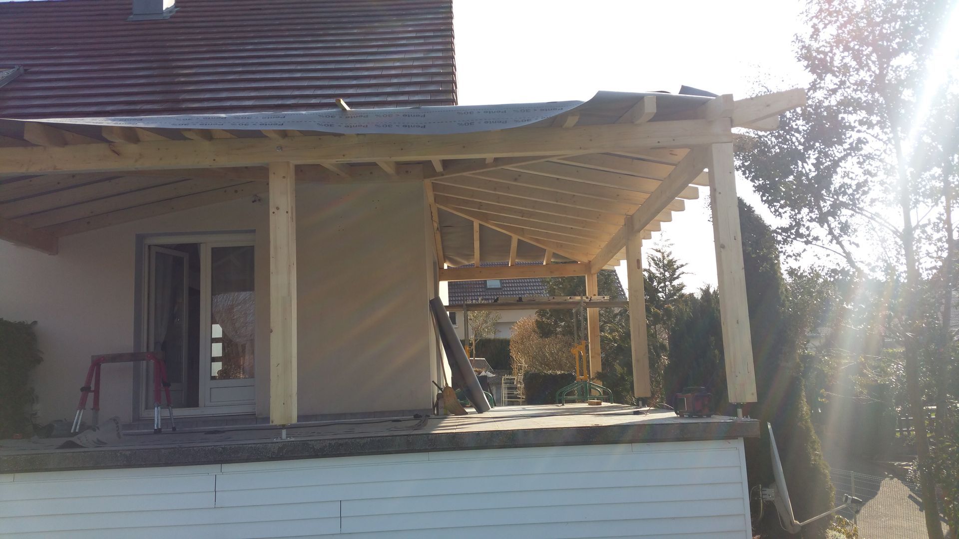 Couverture d'appentis