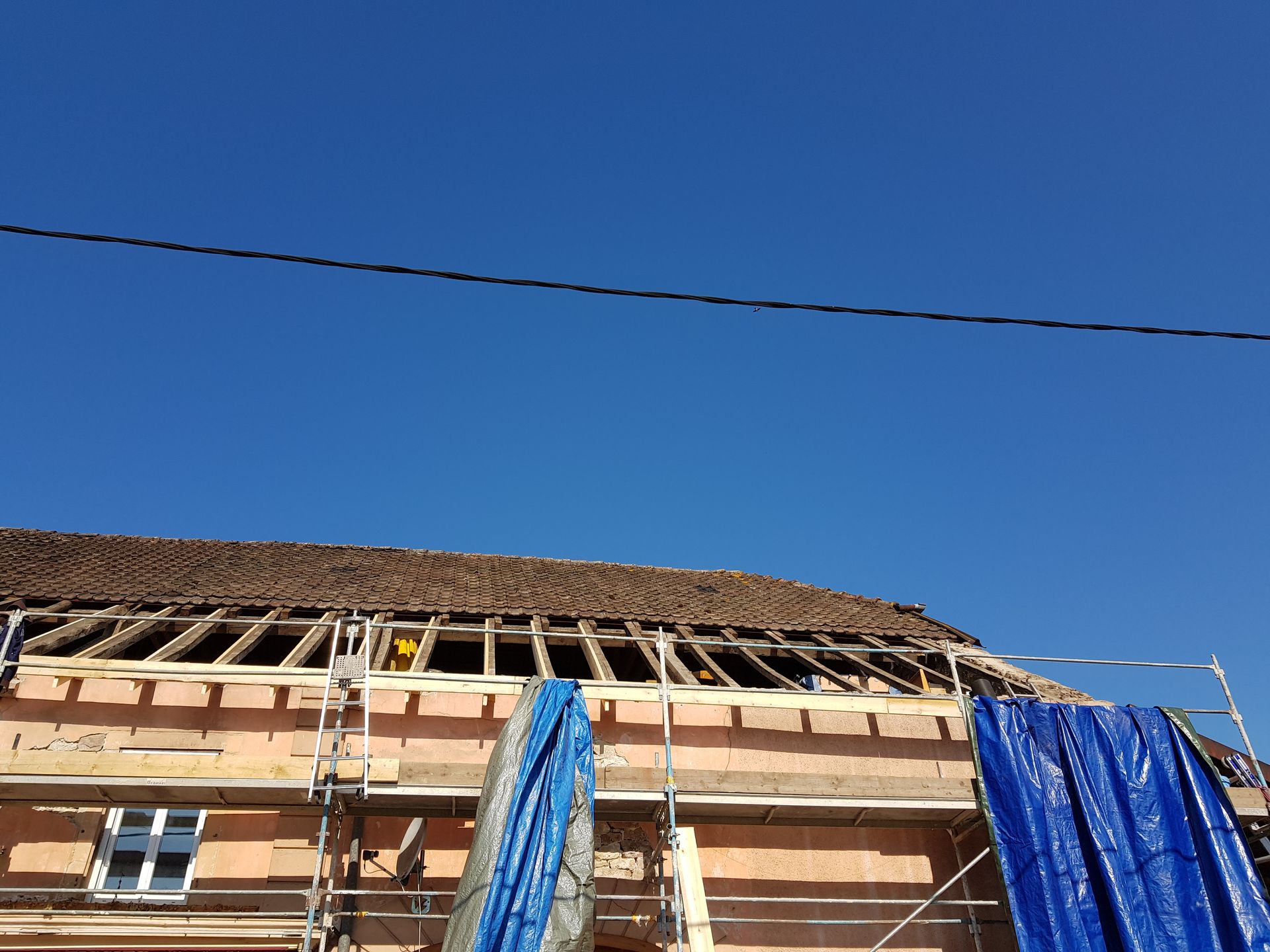 Travaux de rénovation de toiture