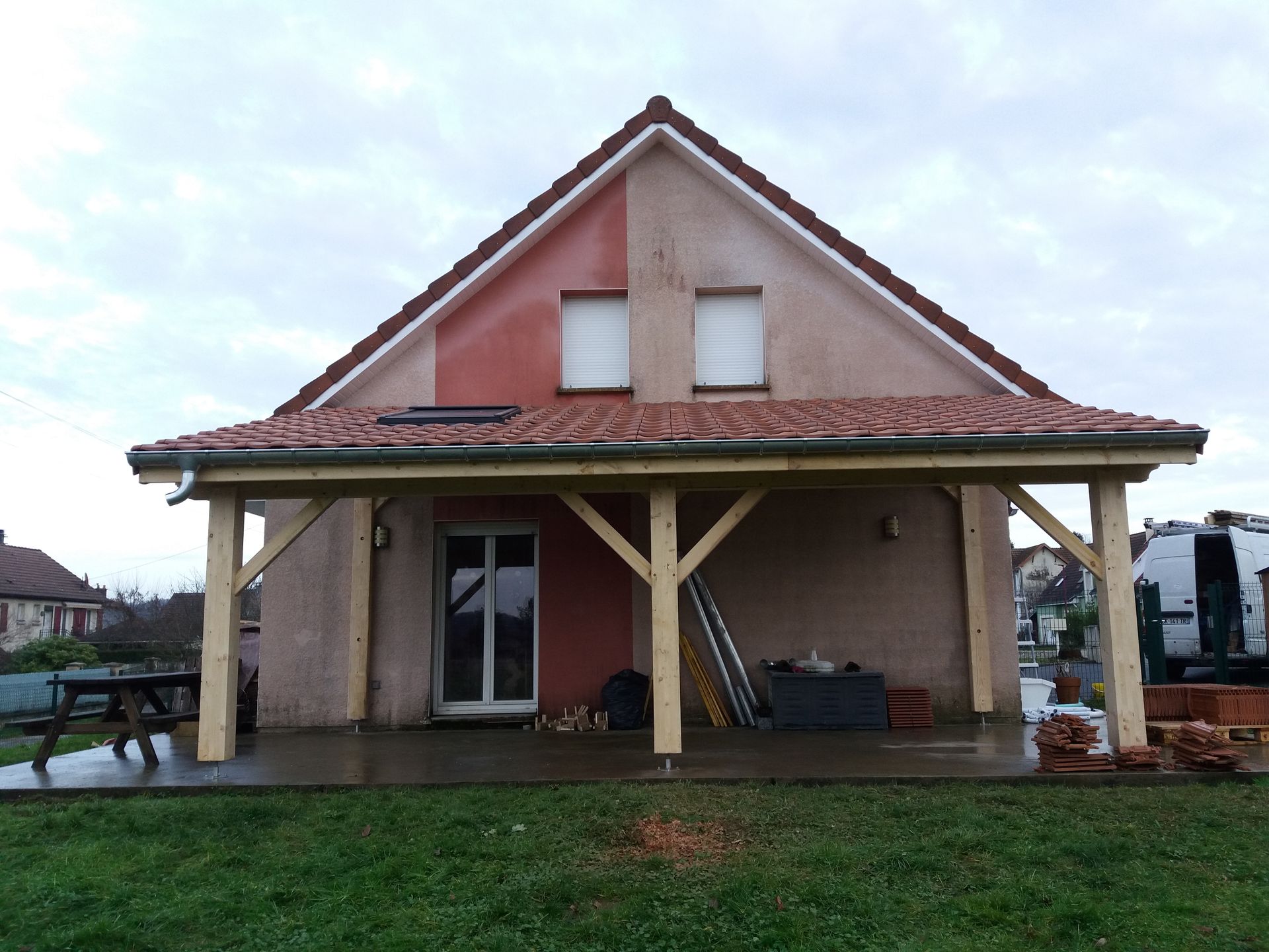 Couverture d'appentis