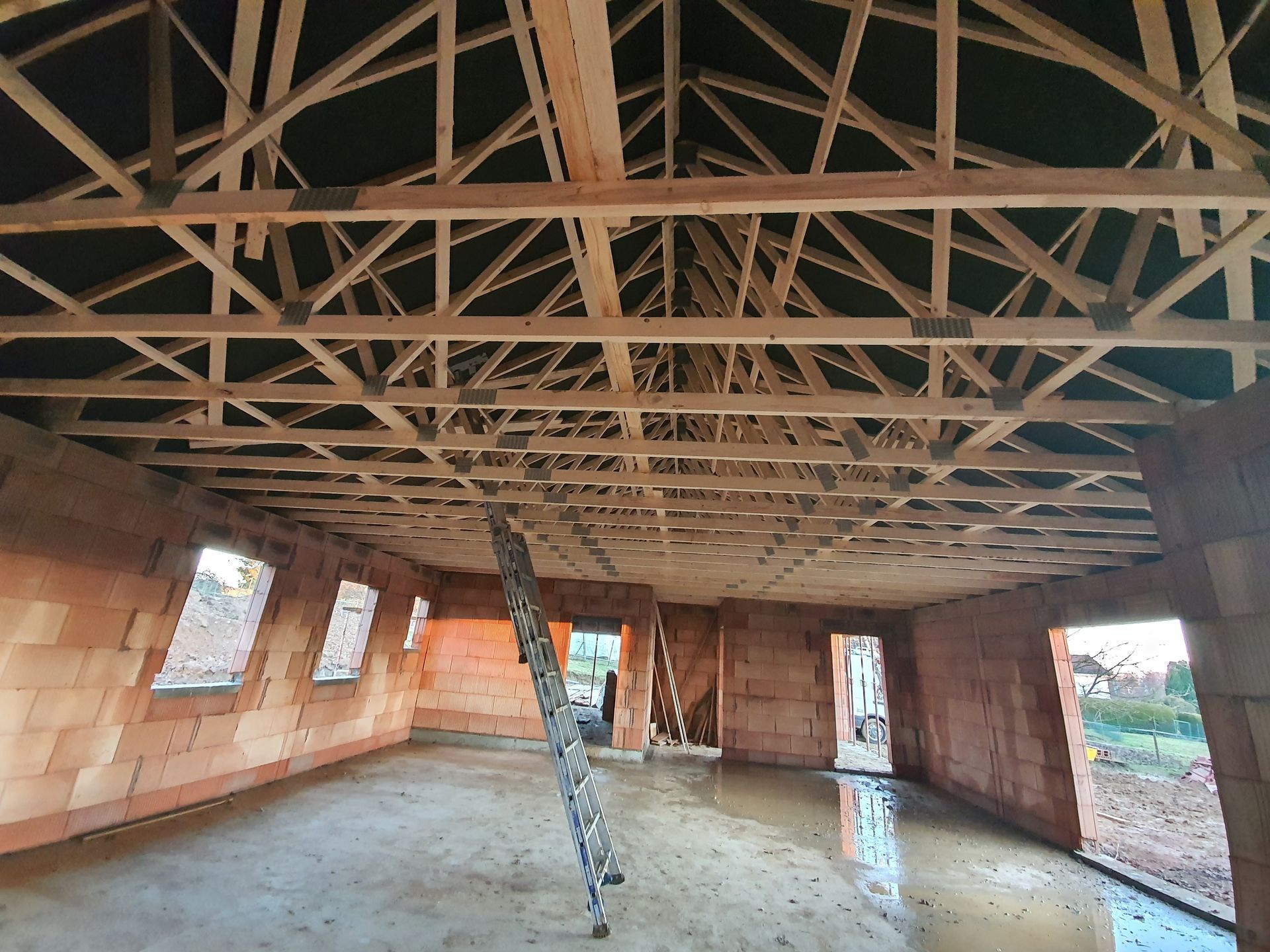 Grande charpente terminée