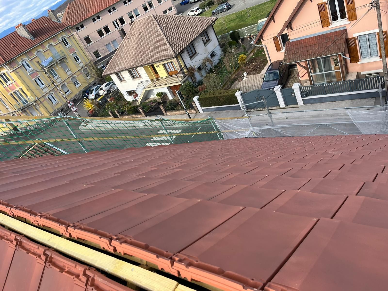 Toiture sans faîtage