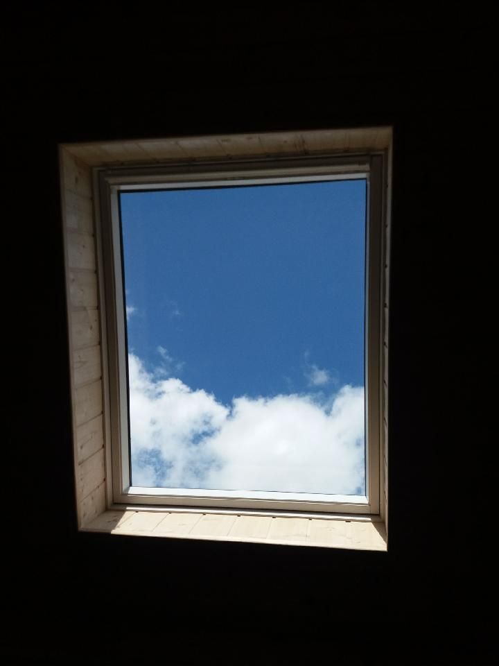 Fenêtre de toit vu du dessous