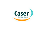 El logotipo de caser seguros está sobre un fondo blanco.