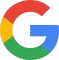 El logotipo de Google es un círculo de colores del arco iris con la letra g en el medio.