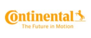 Un logotipo para Continental dice: el futuro en movimiento.