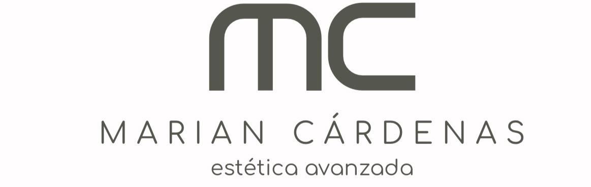 Logotipo con las letras "MC" encima del texto "MARIAN CÁRDENA" y las palabras "estética belleza"