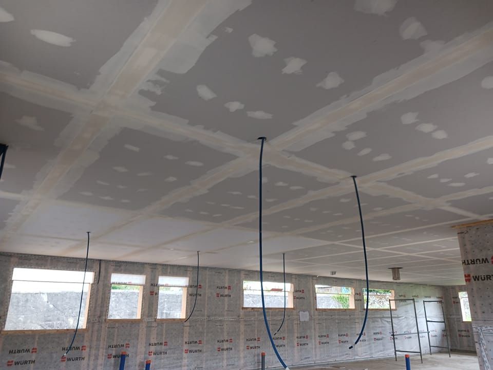 Doublage du plafond en placo