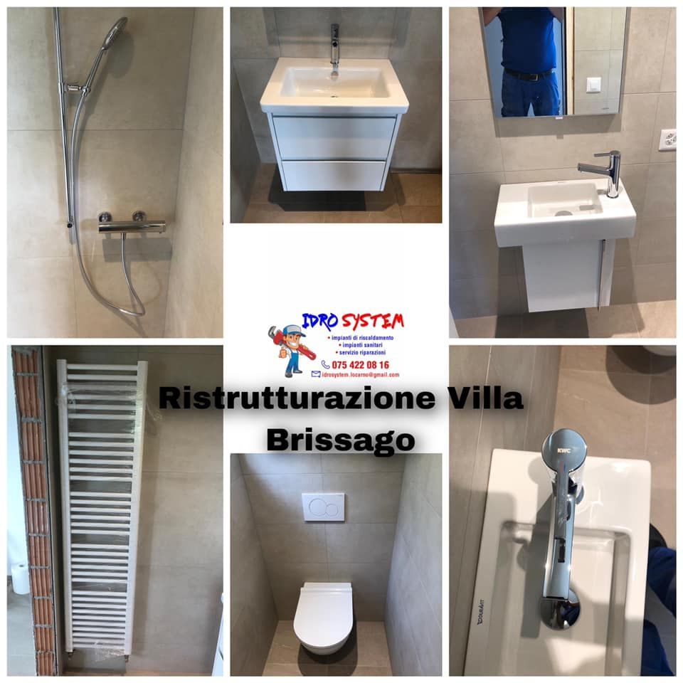 Ristrutturazione villa - Impianti idraulici Locarno - Idro System