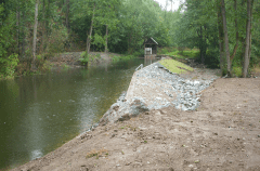 Bauprojekt zur Wehrinstandsetzung in Grochwitz