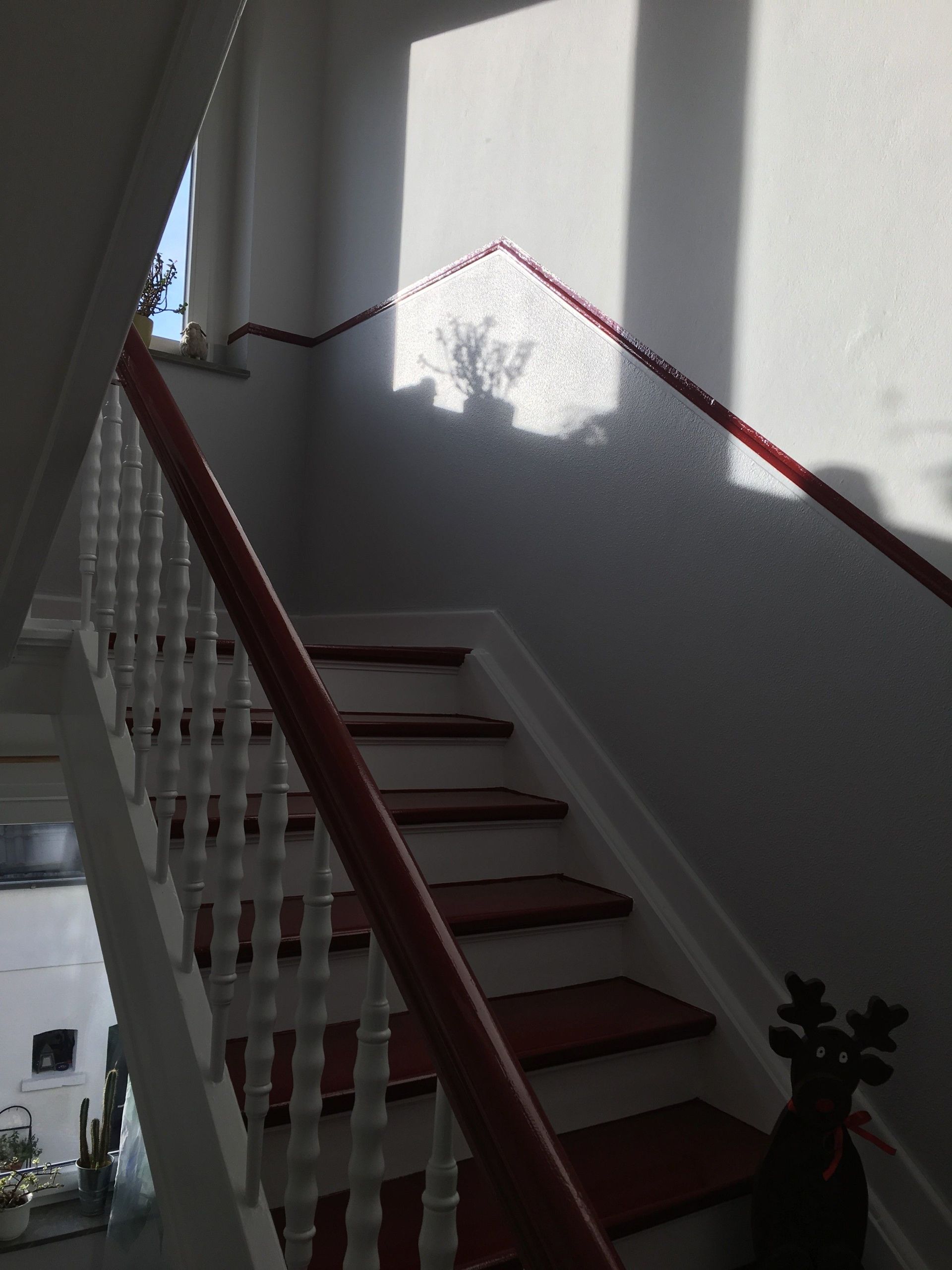 Anstrich in einem Treppenhaus