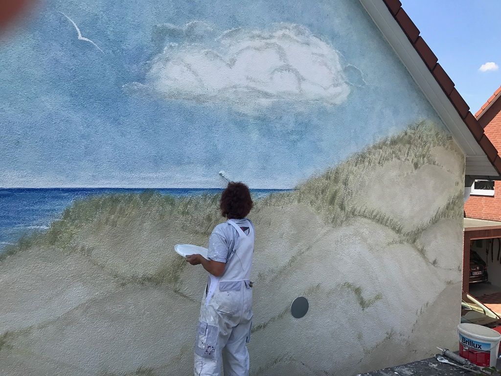 Giebel Gestaltung - Urlaubsfeeling