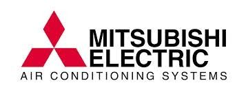 El logotipo de los sistemas de aire acondicionado eléctrico de Mitsubishi